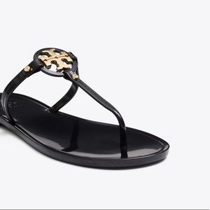 -Black Tory Burch Jelly Sandals